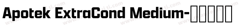 Apotek ExtraCond Medium字体转换